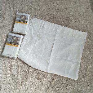 Home Classic Crushed Voile curtians white Ivory 51"x 95"